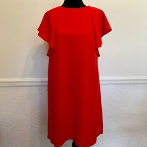 Red dress with butterfly sleeves.  Medium.  New with tags.